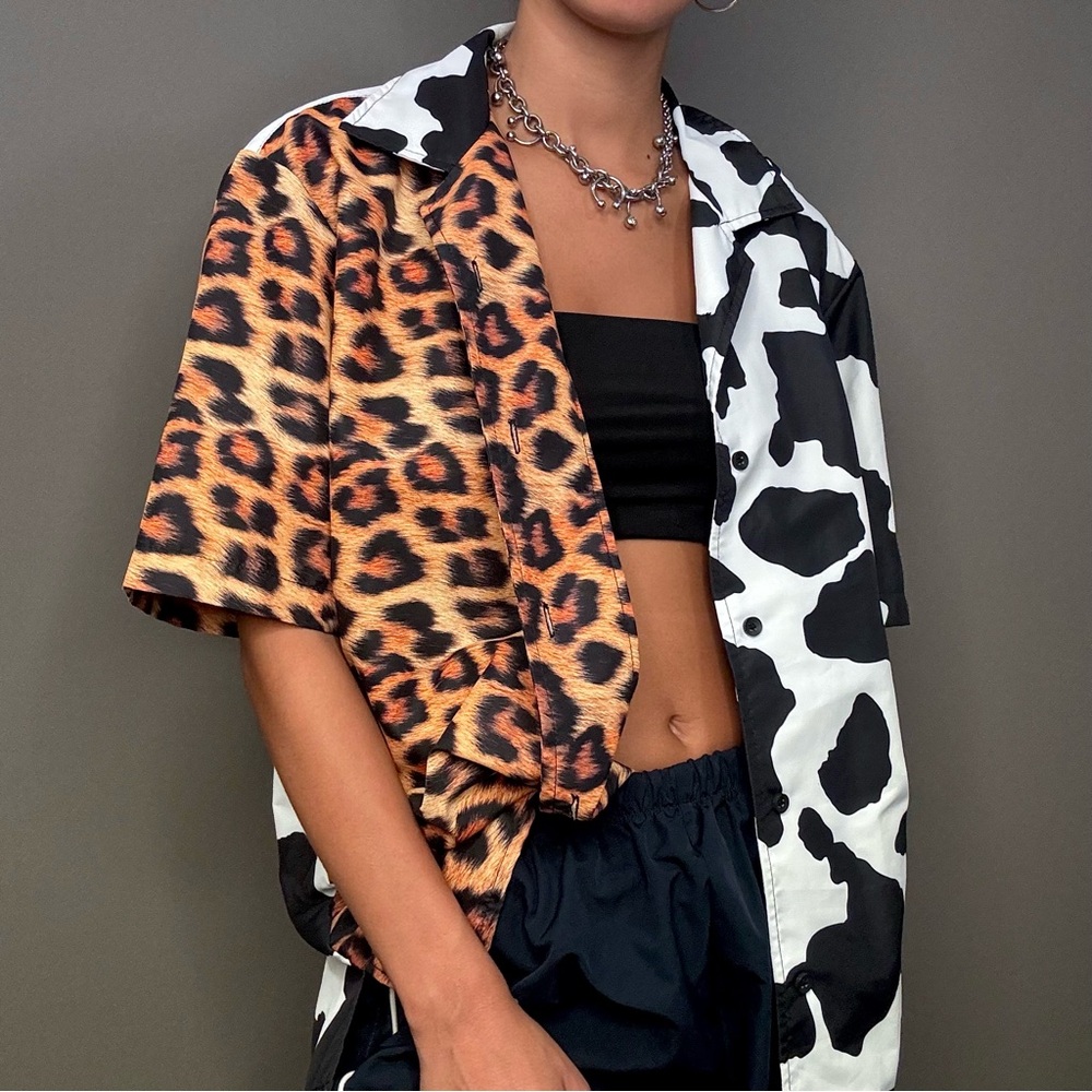 Leopard Cow Chinatown Market Shirt